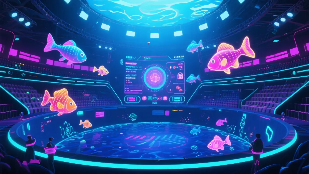 多人实时竞技捕鱼场景示意图