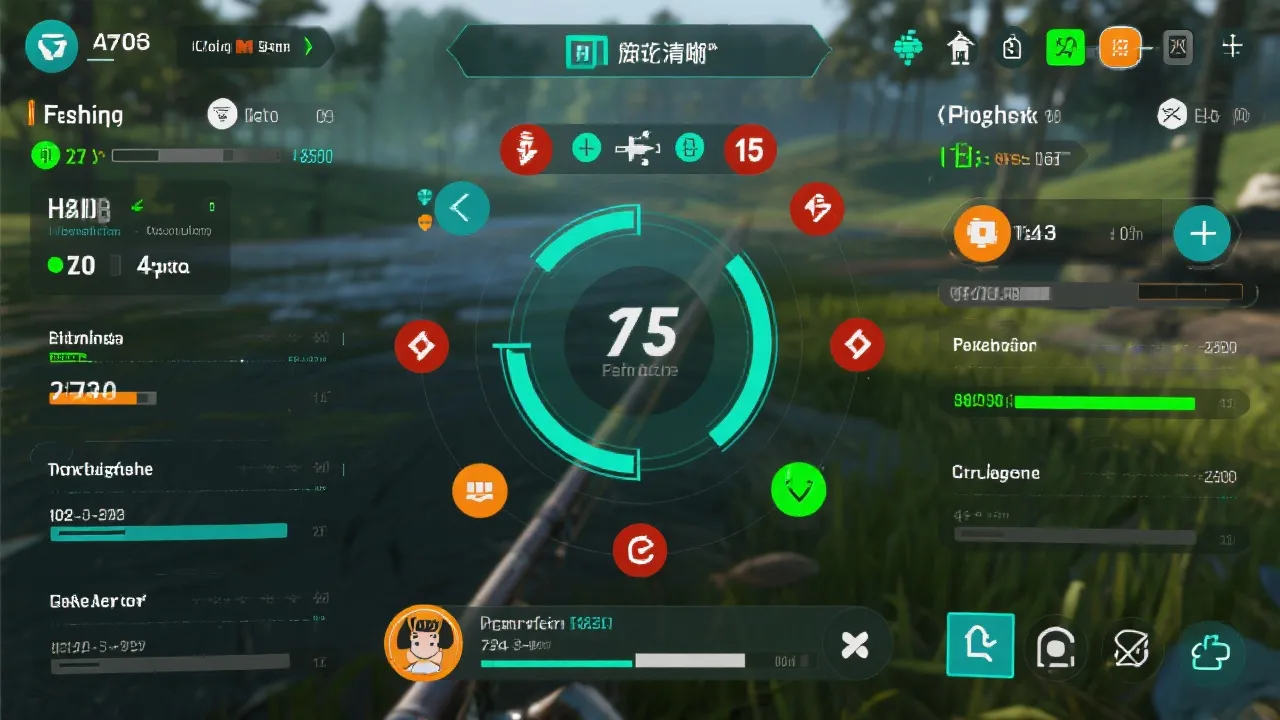 HUD与团队标识示意图