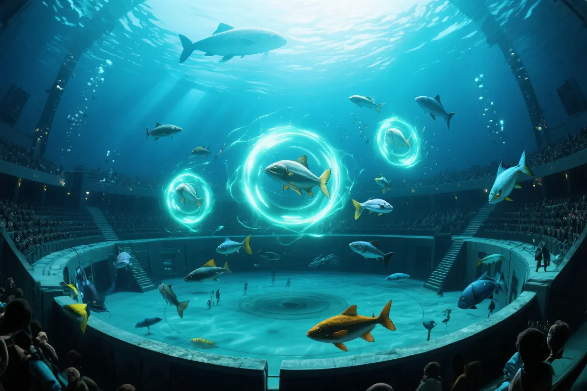 多人竞技场景示意